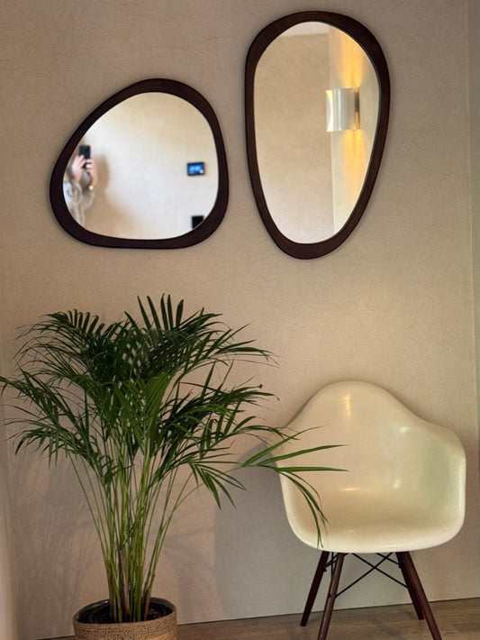 Wooden shaped mirrors - Pick up in store