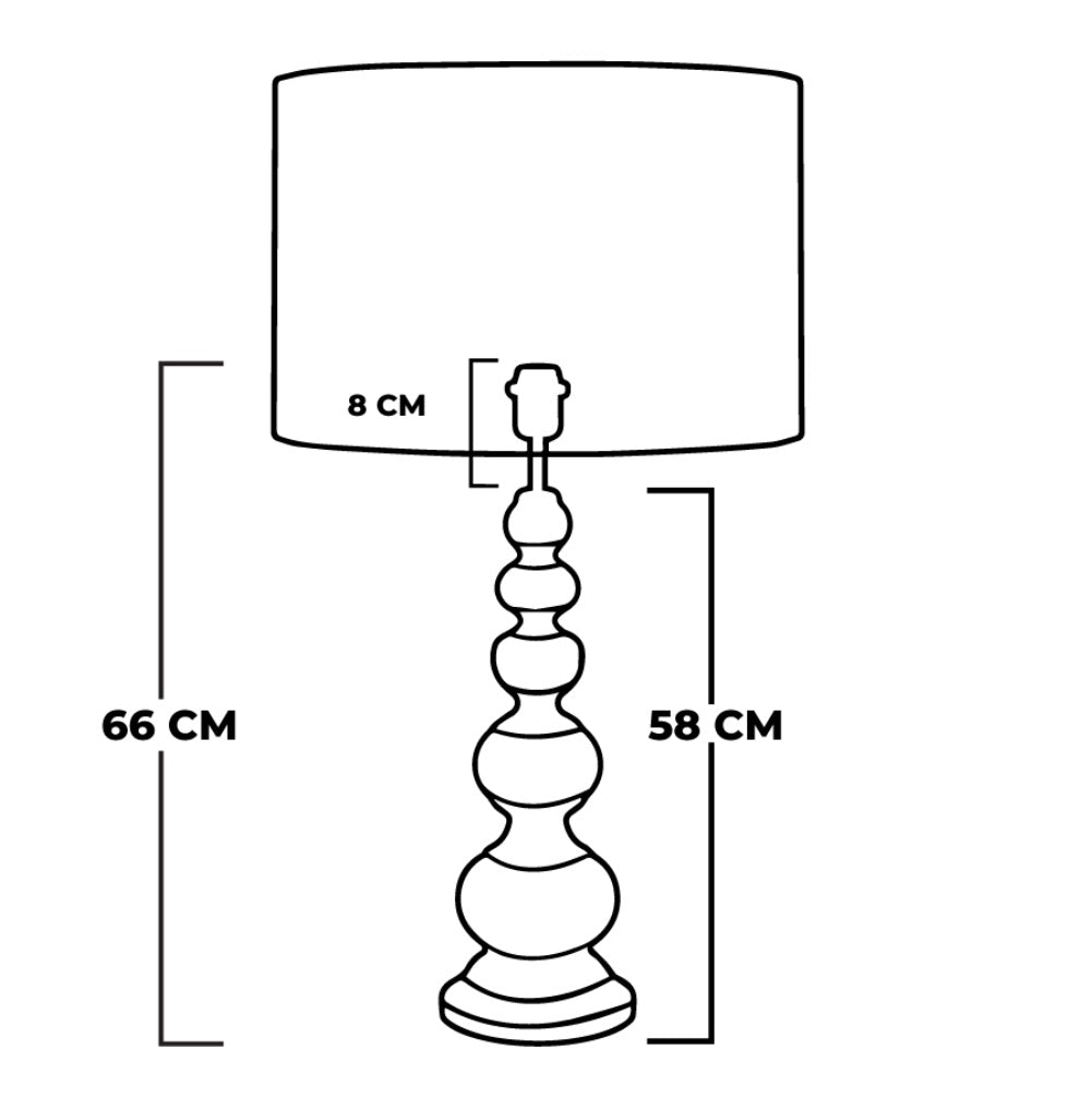 Wooden table lamp