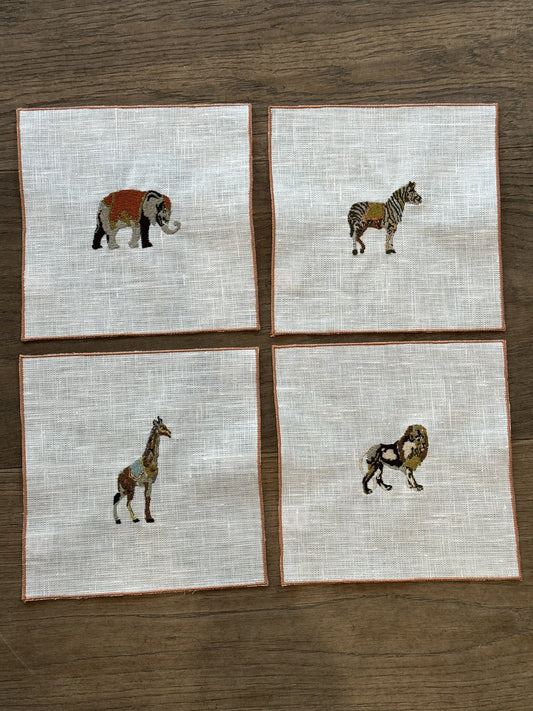 Set of 4 coasters - Circus