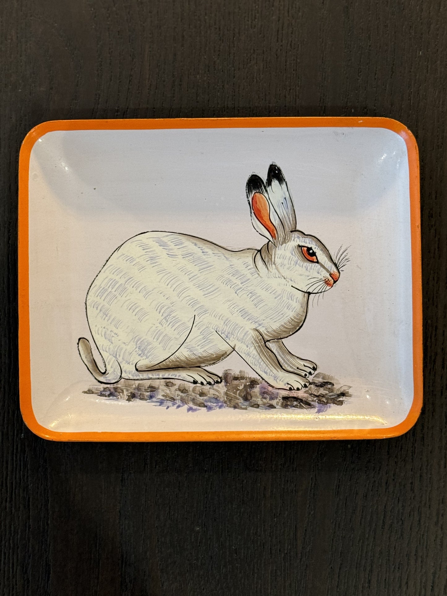 Handpainted Iron Trays 15x12 cm