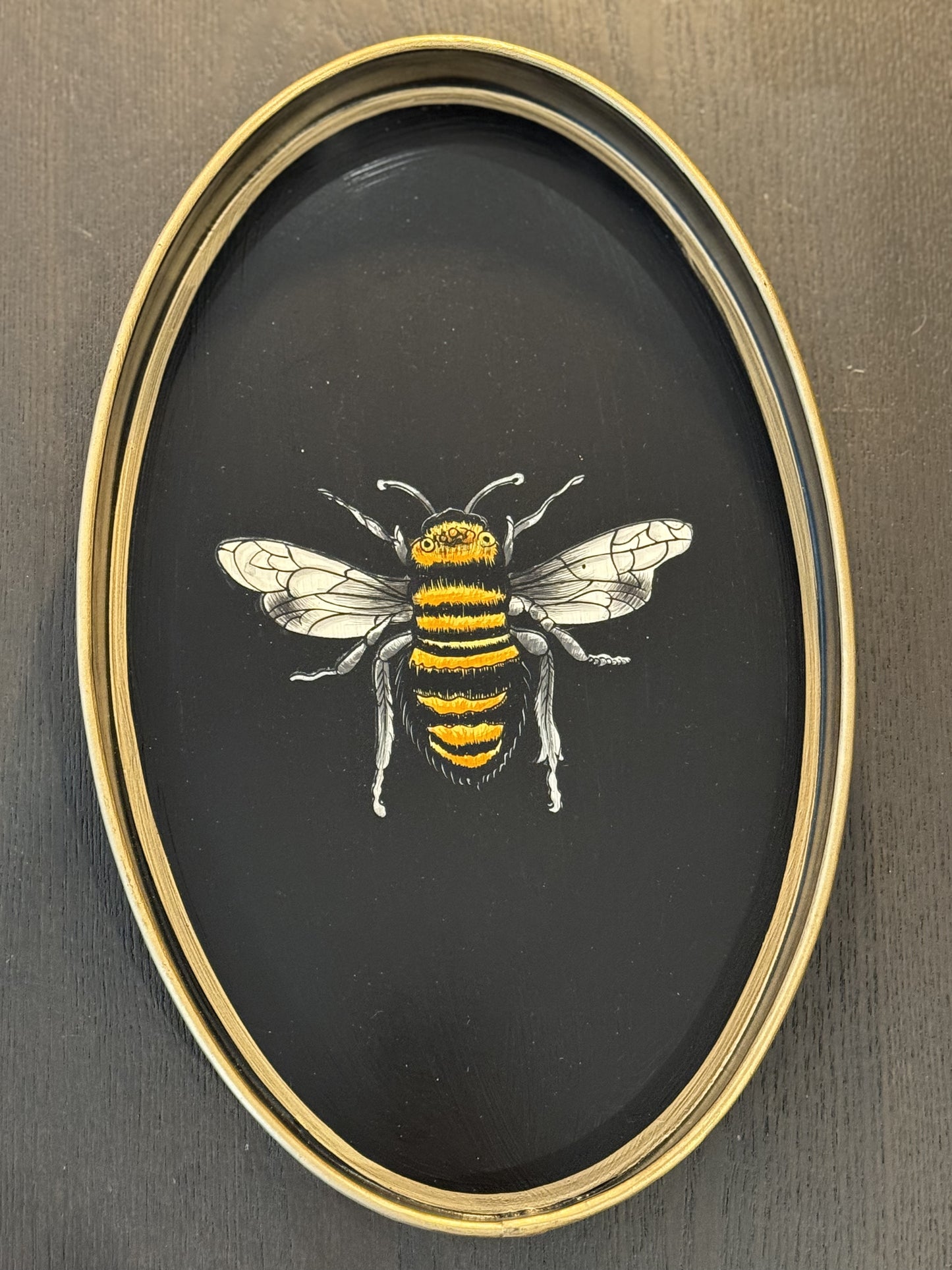 Handpainted Iron Trays 33x20 cm