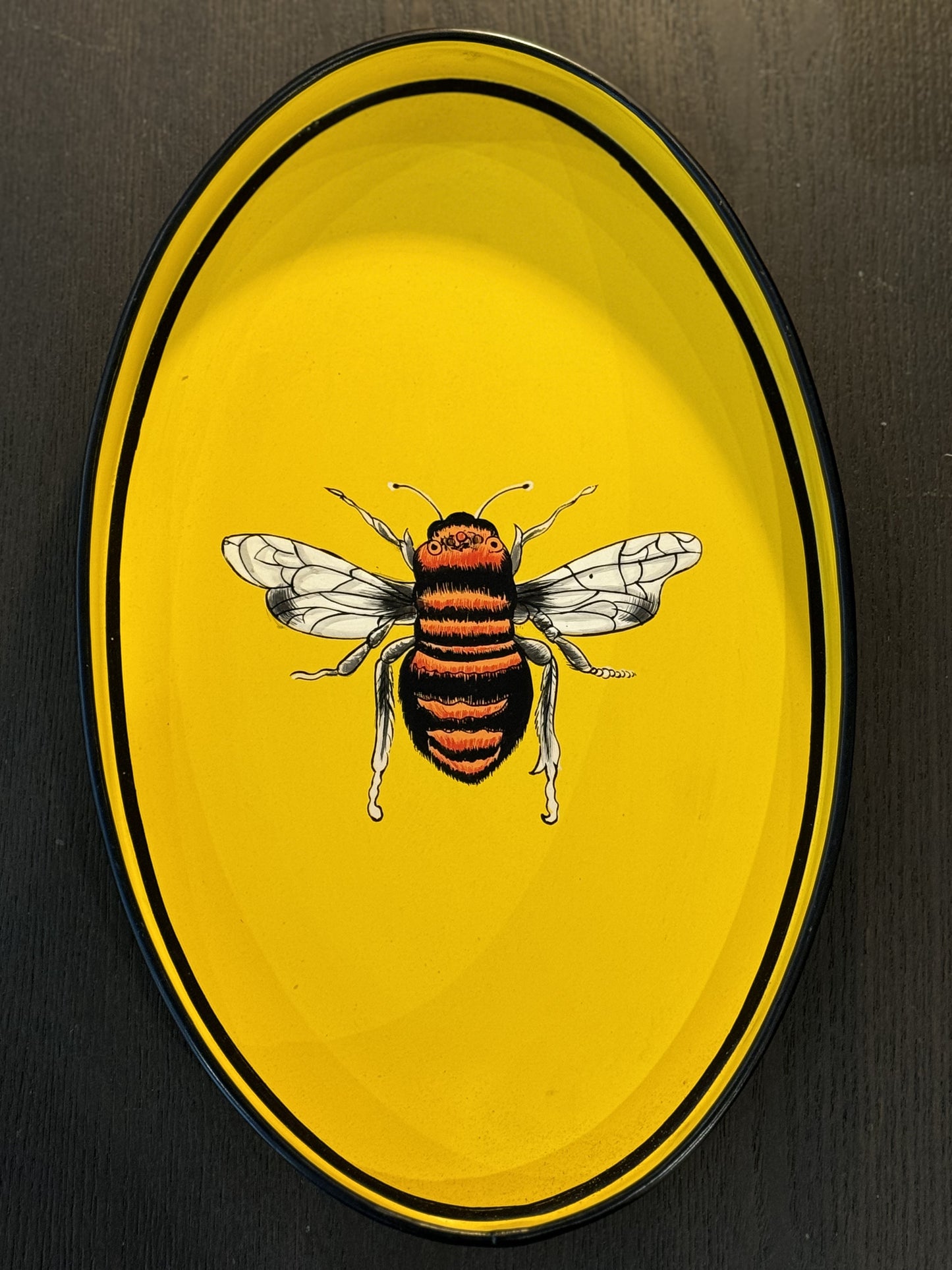 Handpainted Iron Trays 33x20 cm