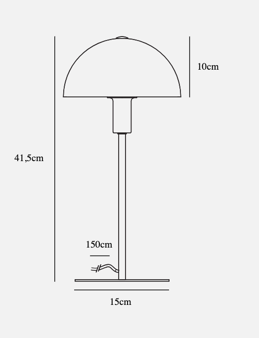 Ellen white table lamp