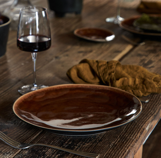 Dinner plate terracotta