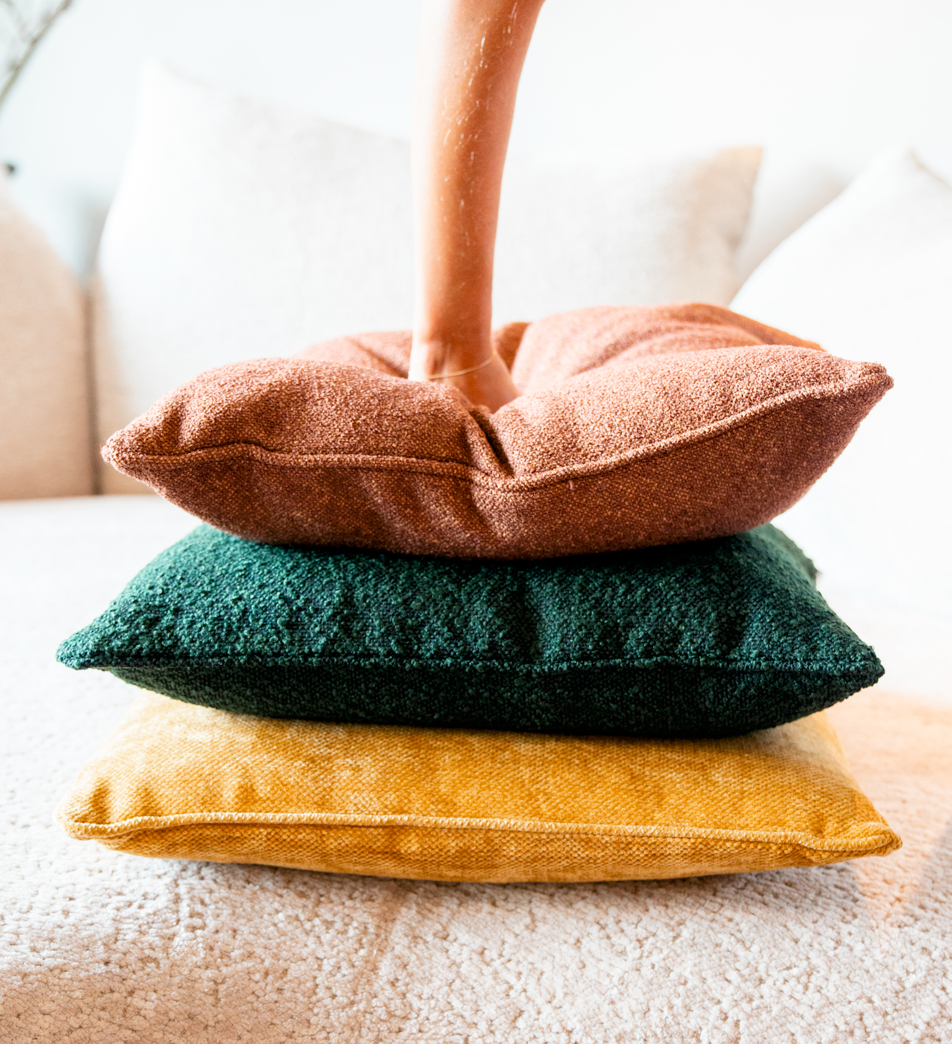 In-house designed pillows