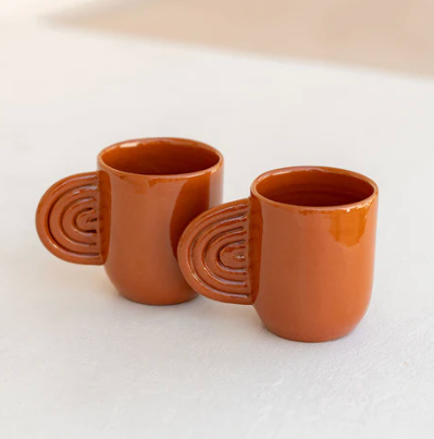 Terracotta mugs
