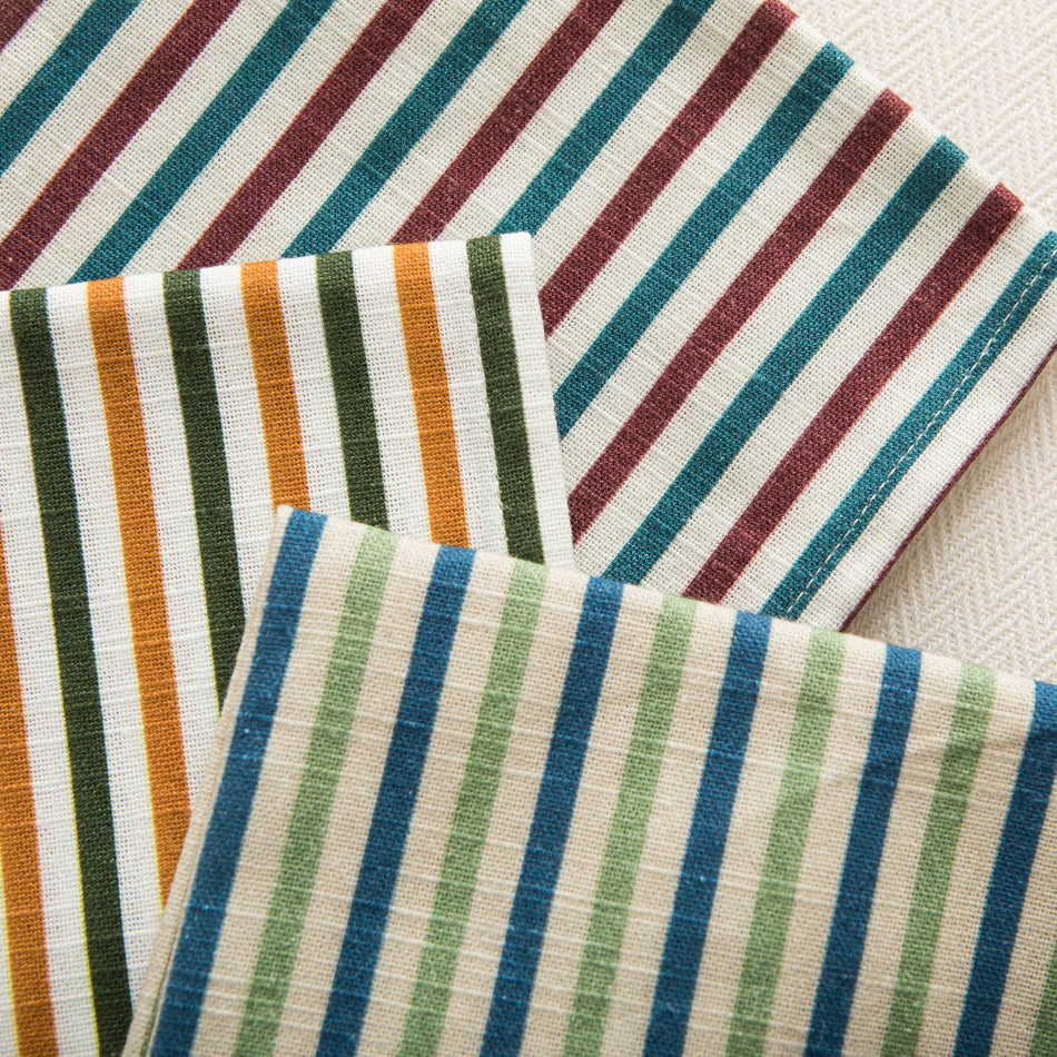 Striped napkins